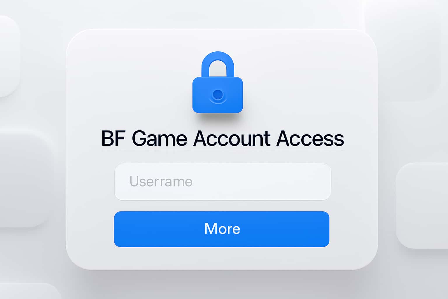 Bf Game Account Access Interface