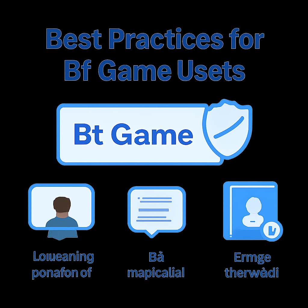 An educational diagram on Bf Game user best practices.