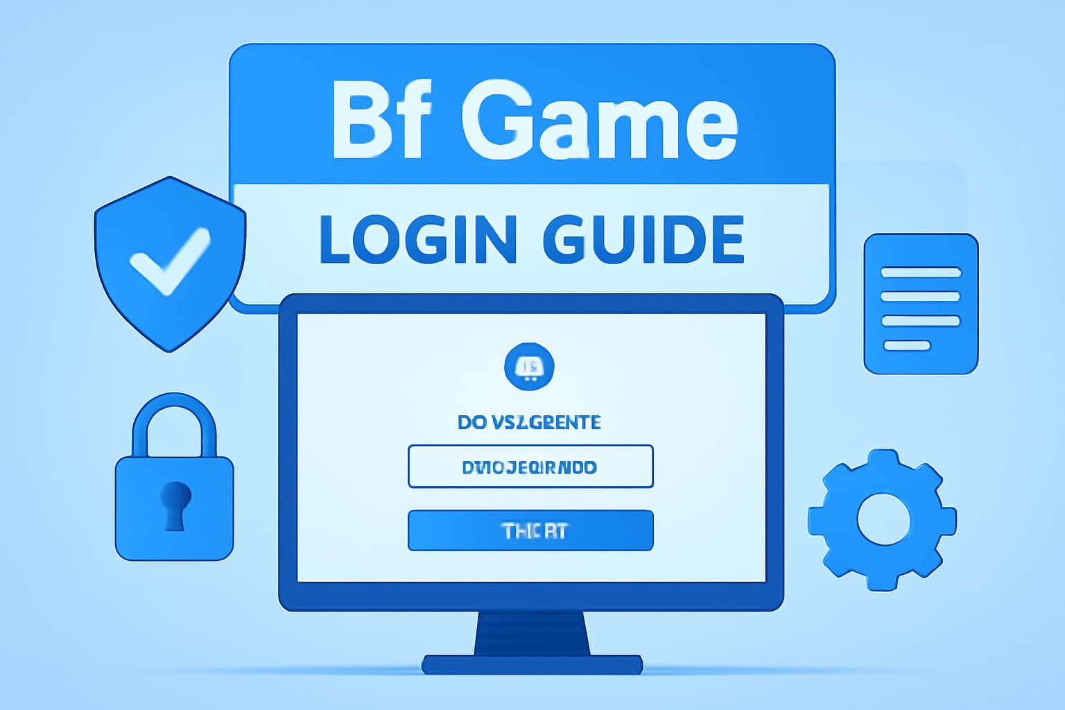 An illustrative scene depicting the Bf Game Login Guide in a secure, professional context.