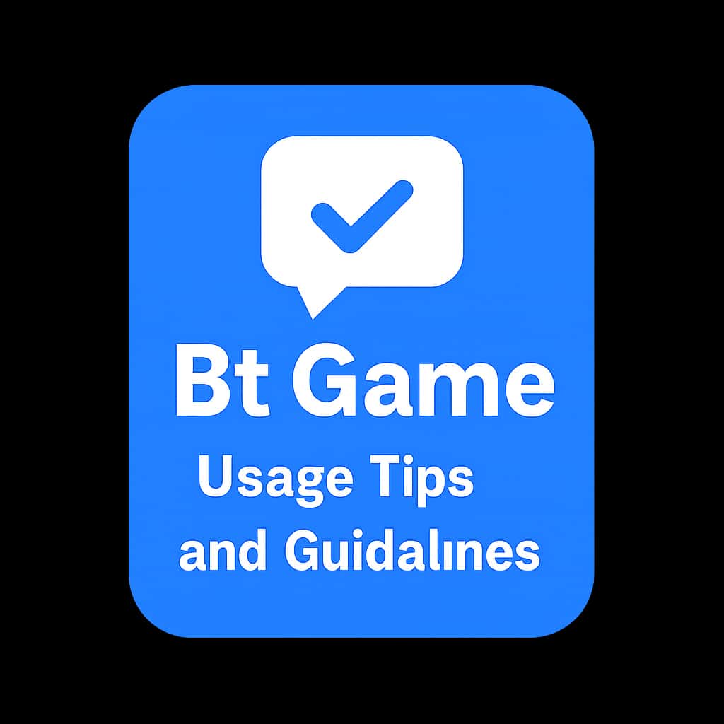 A badge symbolizing Bf Game usage guidelines.