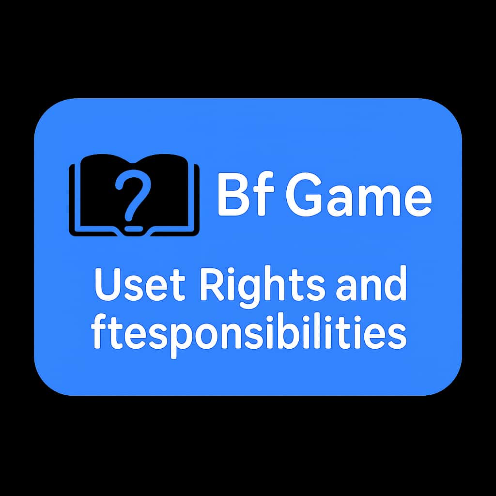 An icon depicting user rights and responsibilities related to Bf Game.