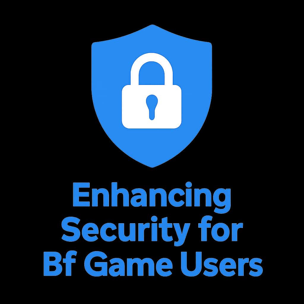 Icon representing enhancing security for Bf Game users.