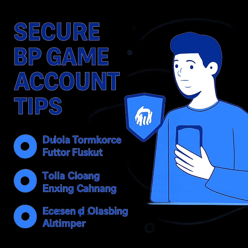 An educational diagram that outlines the steps to secure a Bf Game account.