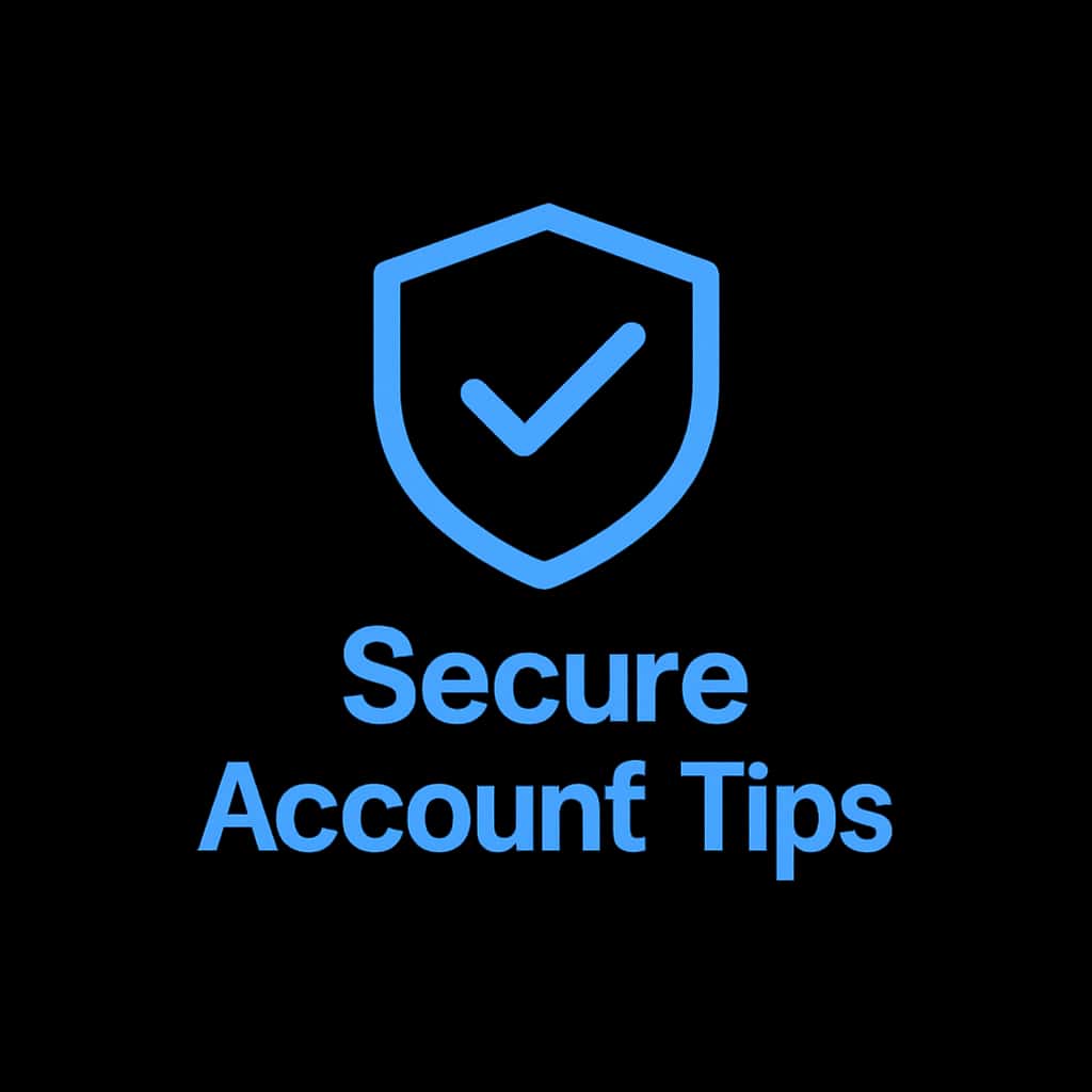 A professional badge illustrating security tips for Bf Game accounts.