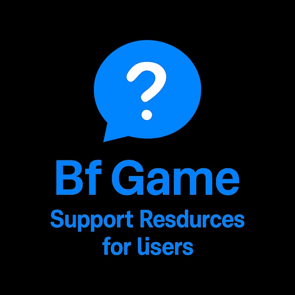 An icon representing support resources for Bf Game users.