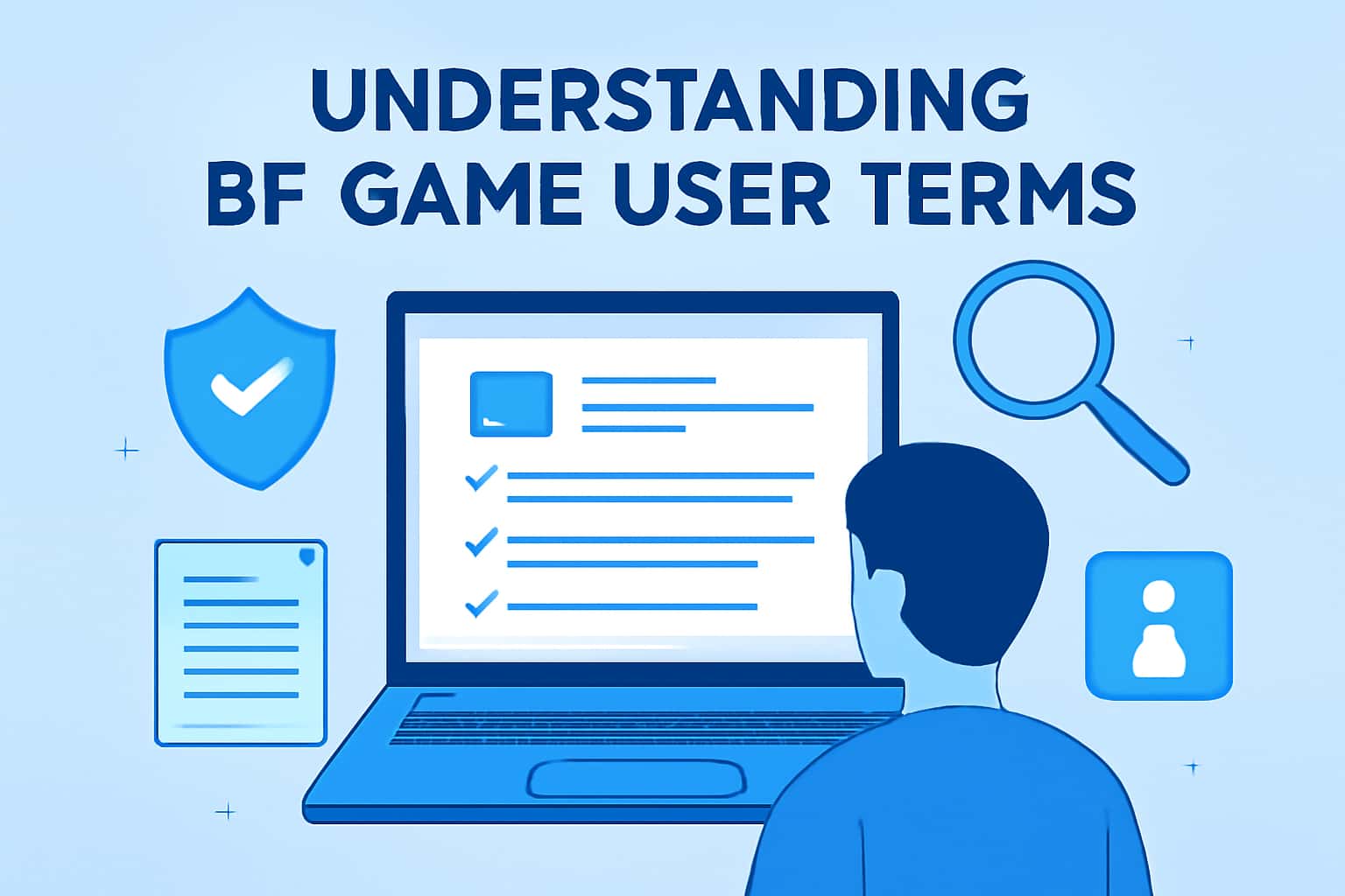 An informative scene illustrating the concept of Bf Game User Terms.